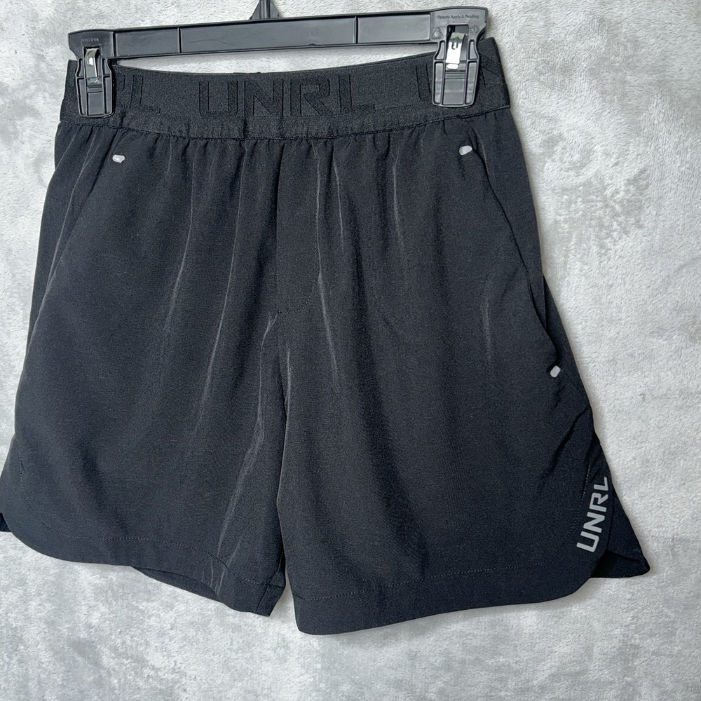 unrl  unlined Black  Athletic Shorts 5" Inseam Men's Small EUC
